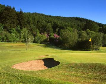 16th Green and up Eskdale Valley