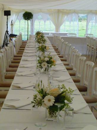 Wedding Marquee Internal - Kelsale, Suffolk