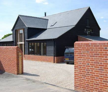 Slate roofing on barn conversion