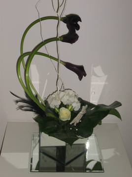 Calla Mirror Arrangement