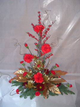 Traditional Christmas arrangement