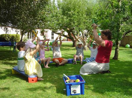 music time in the garden