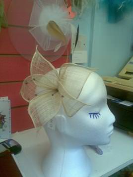 handmade sinamay fascinator