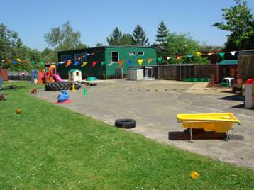 Large play ground used by 2-4 year units