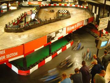 Karts on lower track level