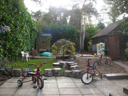Photo of our woodland play area