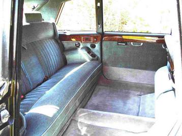 Our 7 passenger Daimler interior