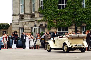 Vintage Rolls Royce arrival