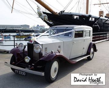 1932 Rolls Royce and HMS Warrior