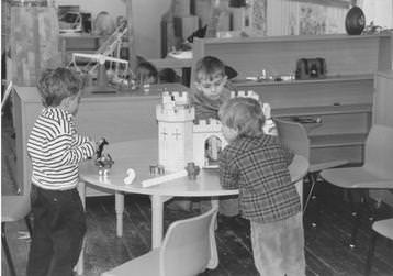 Imaginative, collaborative play is encouraged