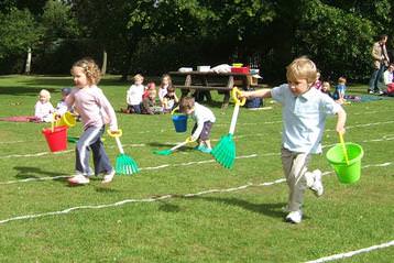All the children love Sports Day!